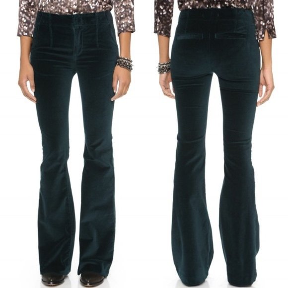 Free People Pants - NEW Free People Oxanna Velvet Flare Pants